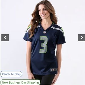 Women's Seattle Seahawks Nike Navy Player Jersey Size S